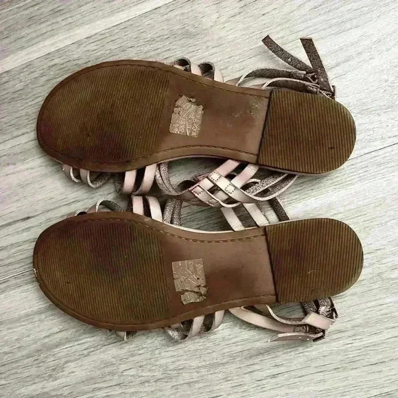 New Directions taupe strappy flat sandals - Picture 3 of 3